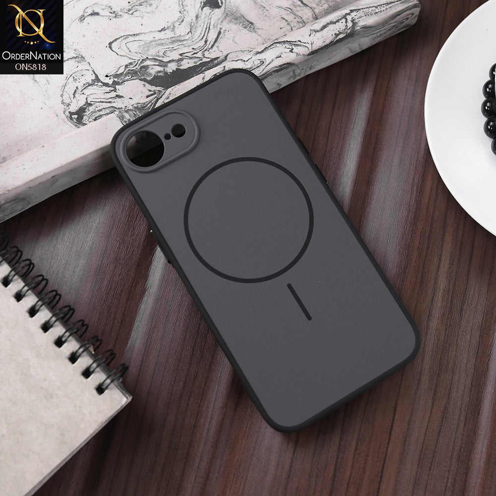 iPhone 16e Cover - Black - New Premium Quality Silicone MagSafe Case Slim Protective Back Cover