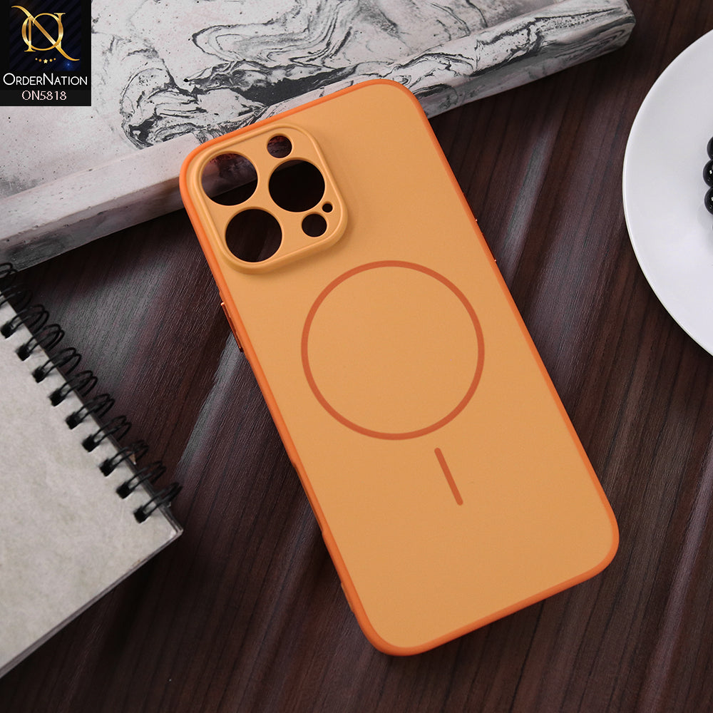 iPhone 16 Pro Max Cover - Orange - New Premium Quality Silicone MagSafe Case Slim Protective Back Cover