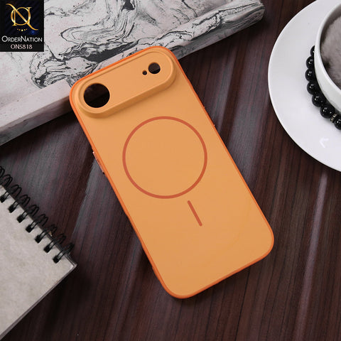 iPhone 17 Air Cover - Orange - New Premium Quality Silicone MagSafe Case Slim Protective Back Cover