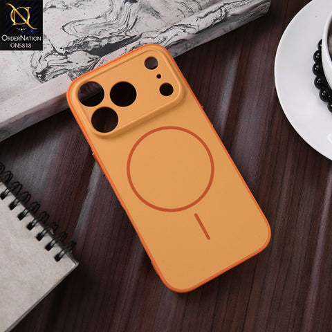 iPhone 17 Pro Cover - Orange - New Premium Quality Silicone MagSafe Case Slim Protective Back Cover