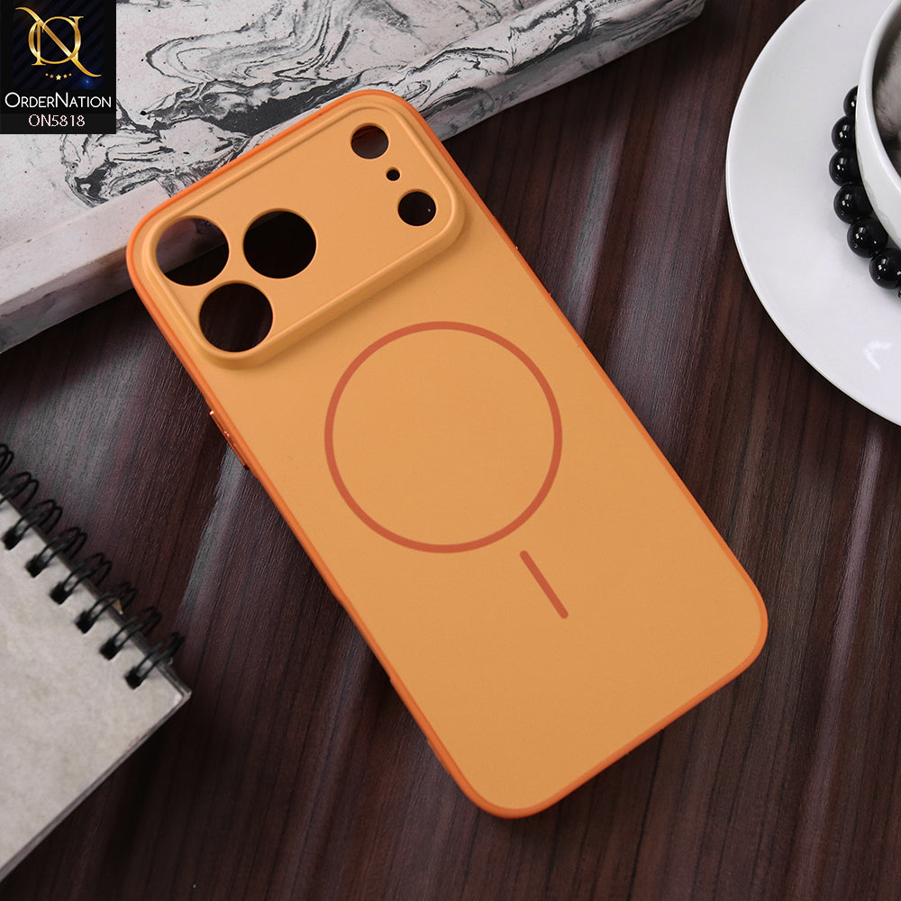 iPhone 17 Pro Max Cover - Orange - New Premium Quality Silicone MagSafe Case Slim Protective Back Cover