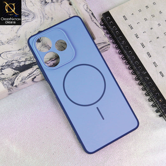 Oppo A5 Pro 4G Cover - Blue - New Premium Quality Silicone MagSafe Case Slim Protective Back Cover