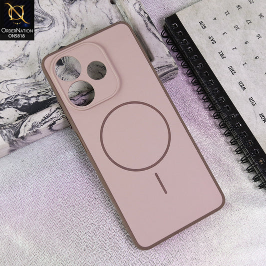 Oppo A5 Pro 4G Cover - Brown - New Premium Quality Silicone MagSafe Case Slim Protective Back Cover