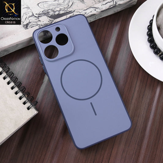 Realme Note 70 Cover - Blue - New Premium Quality Silicone MagSafe Case Slim Protective Back Cover