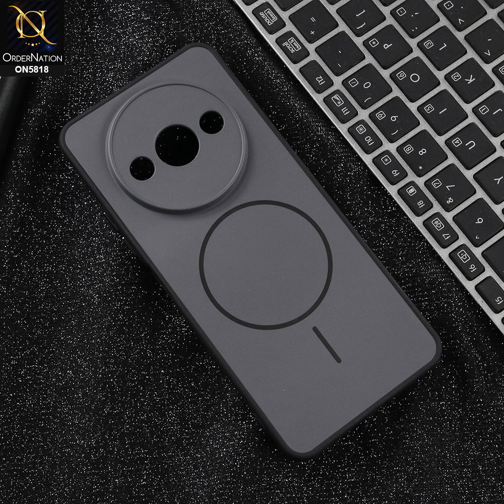 Xiaomi Redmi A3x - Black -  New Premium Quality Silicone MagSafe Case Slim Protective Back Cover
