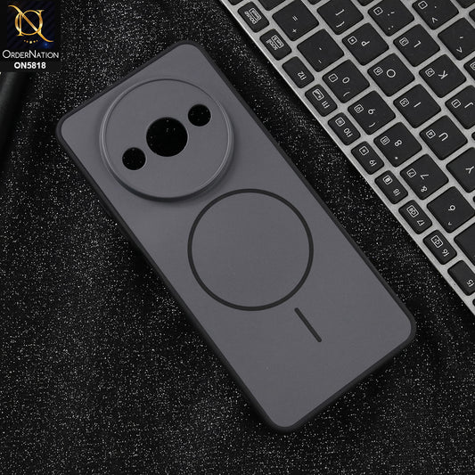 Xiaomi Redmi A3 - Black -  New Premium Quality Silicone MagSafe Case Slim Protective Back Cover