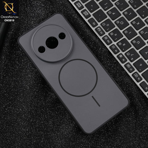 Xiaomi Redmi A3x - Black -  New Premium Quality Silicone MagSafe Case Slim Protective Back Cover