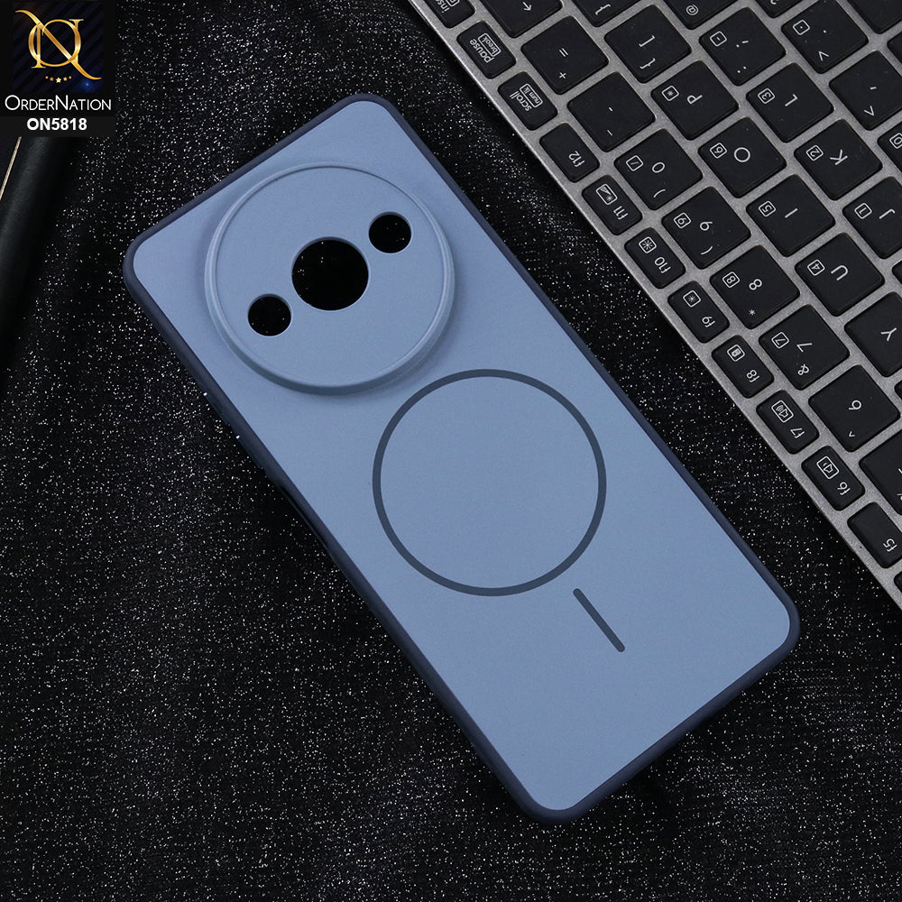 Xiaomi Redmi A3x - Blue -  New Premium Quality Silicone MagSafe Case Slim Protective Back Cover