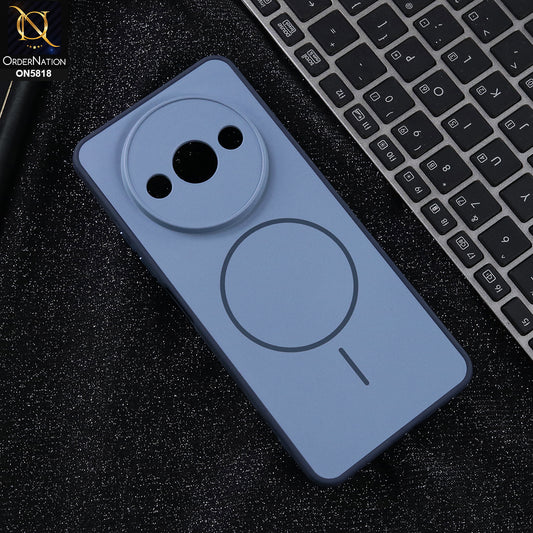 Xiaomi Redmi A3x - Blue -  New Premium Quality Silicone MagSafe Case Slim Protective Back Cover