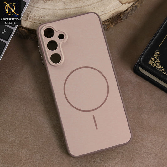Samsung Galaxy A16 Cover - Brown -  New Premium Quality Silicone MagSafe Case Slim Protective Back Cover