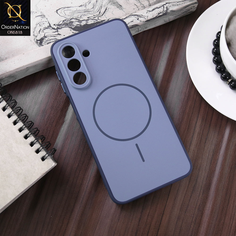 Samsung Galaxy M17 Cover - Blue - New Premium Quality Silicone MagSafe Case Slim Protective Back Cover