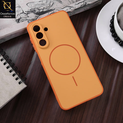 Samsung Galaxy M17 Cover - Orange - New Premium Quality Silicone MagSafe Case Slim Protective Back Cover