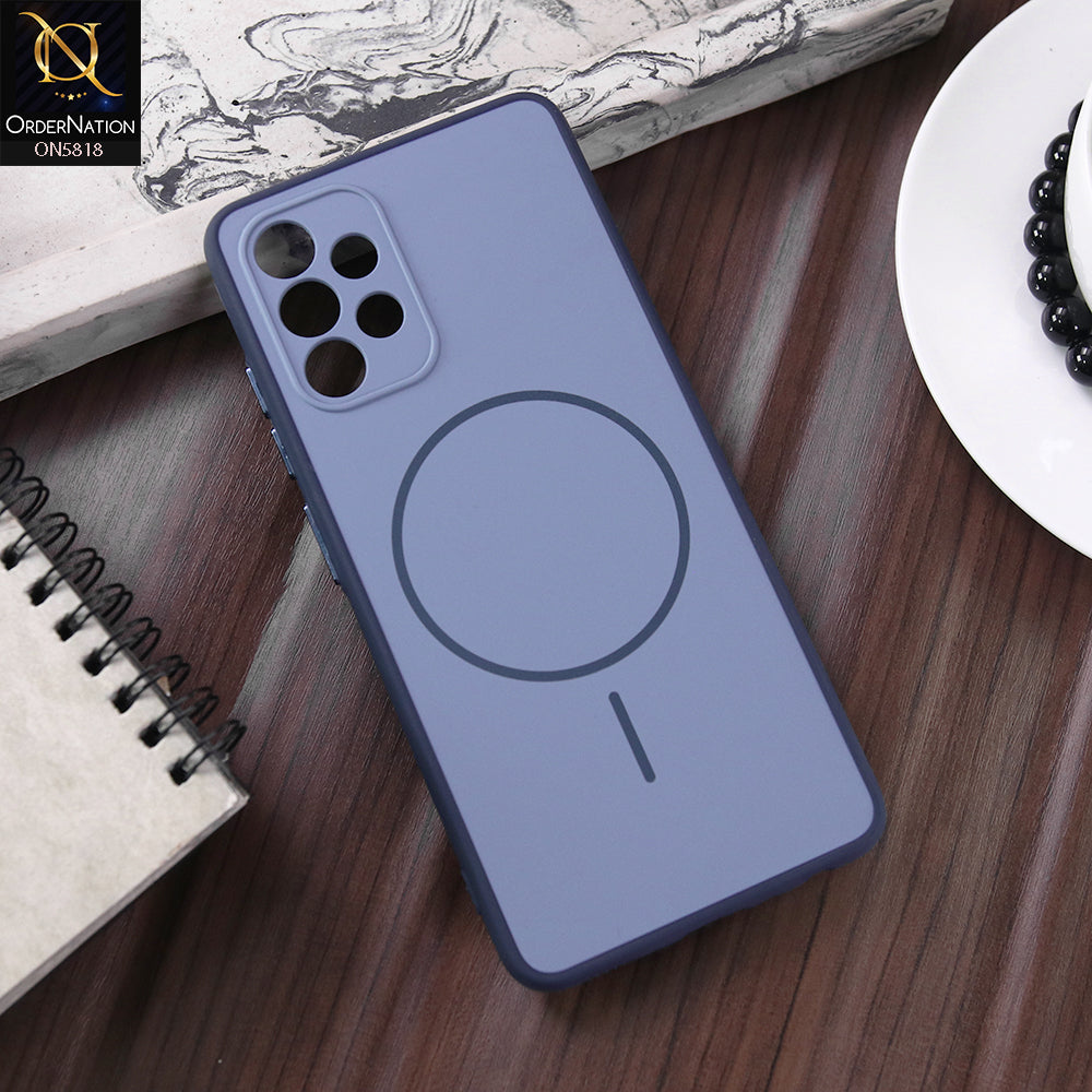 Samsung Galaxy A32 Cover - Blue - New Premium Quality Silicone MagSafe Case Slim Protective Back Cover