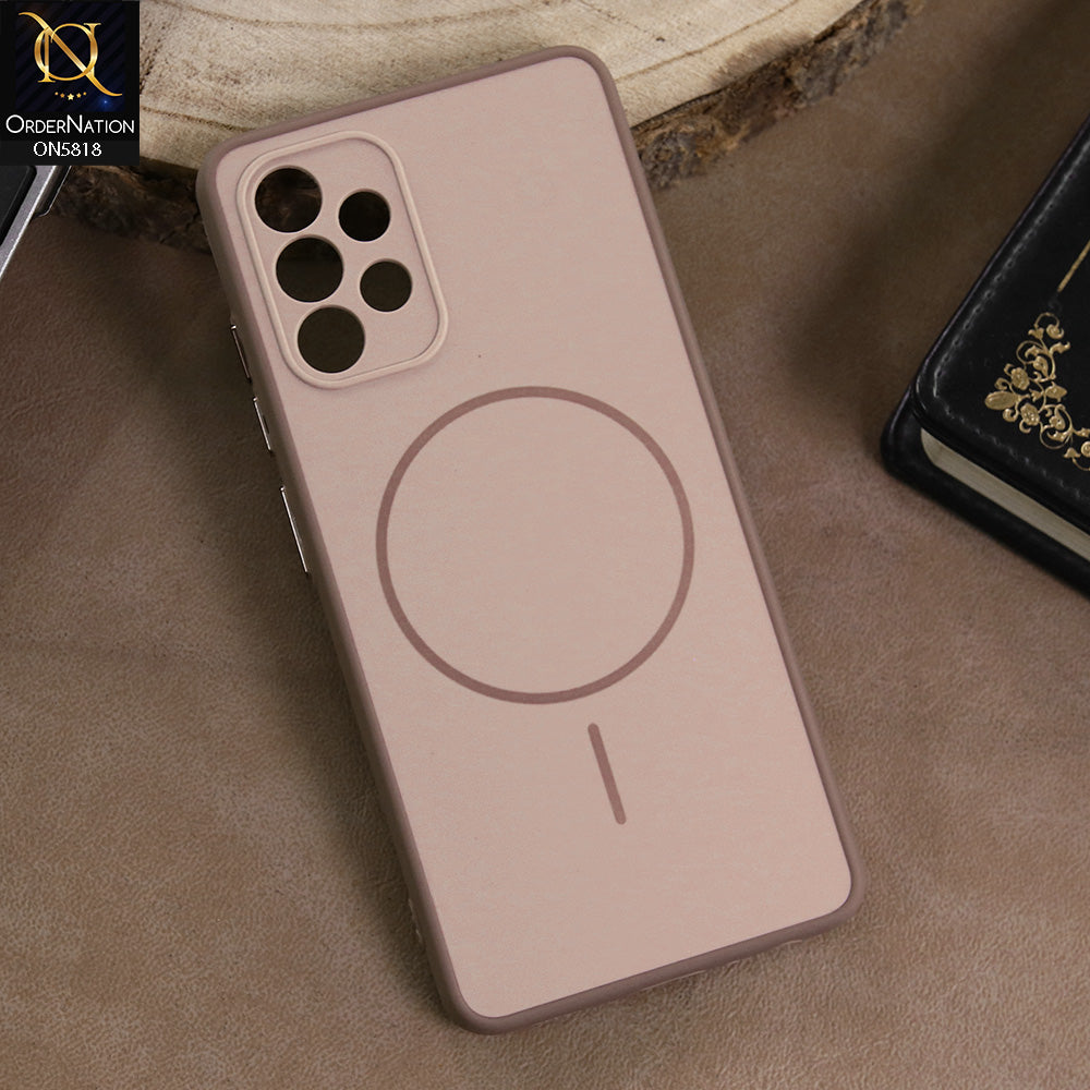 Samsung Galaxy A32 Cover - Brown -  New Premium Quality Silicone MagSafe Case Slim Protective Back Cover