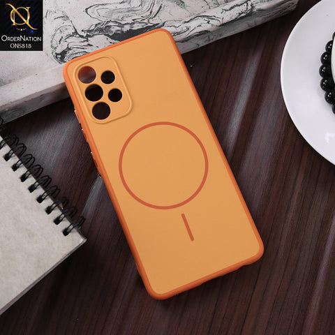 Samsung Galaxy A32 Cover - Orange - New Premium Quality Silicone MagSafe Case Slim Protective Back Cover