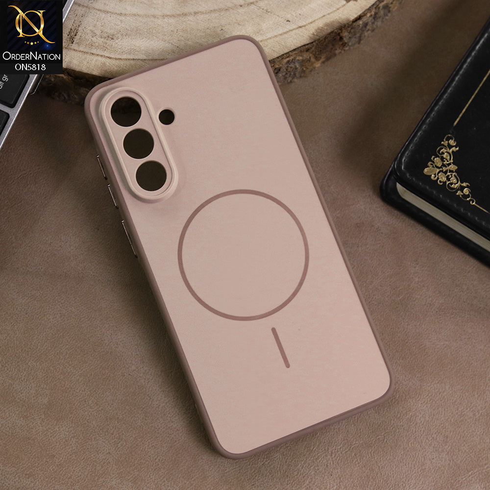 Samsung Galaxy A36 Cover - Brown -  New Premium Quality Silicone MagSafe Case Slim Protective Back Cover