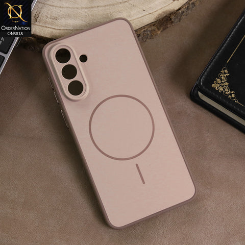 Samsung Galaxy A36 Cover - Brown -  New Premium Quality Silicone MagSafe Case Slim Protective Back Cover