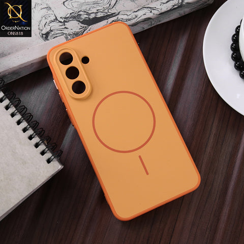 Samsung Galaxy A56 Cover - Orange - New Premium Quality Silicone MagSafe Case Slim Protective Back Cover