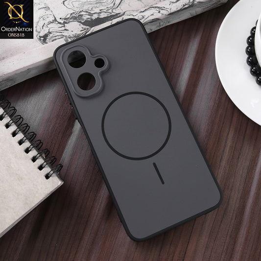 Infinix Smart 10 Cover - Black - New Premium Quality Silicone MagSafe Case Slim Protective Back Cover