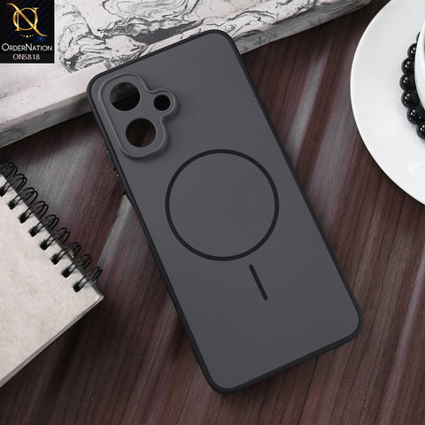 Infinix Smart 10 Cover - Black - New Premium Quality Silicone MagSafe Case Slim Protective Back Cover