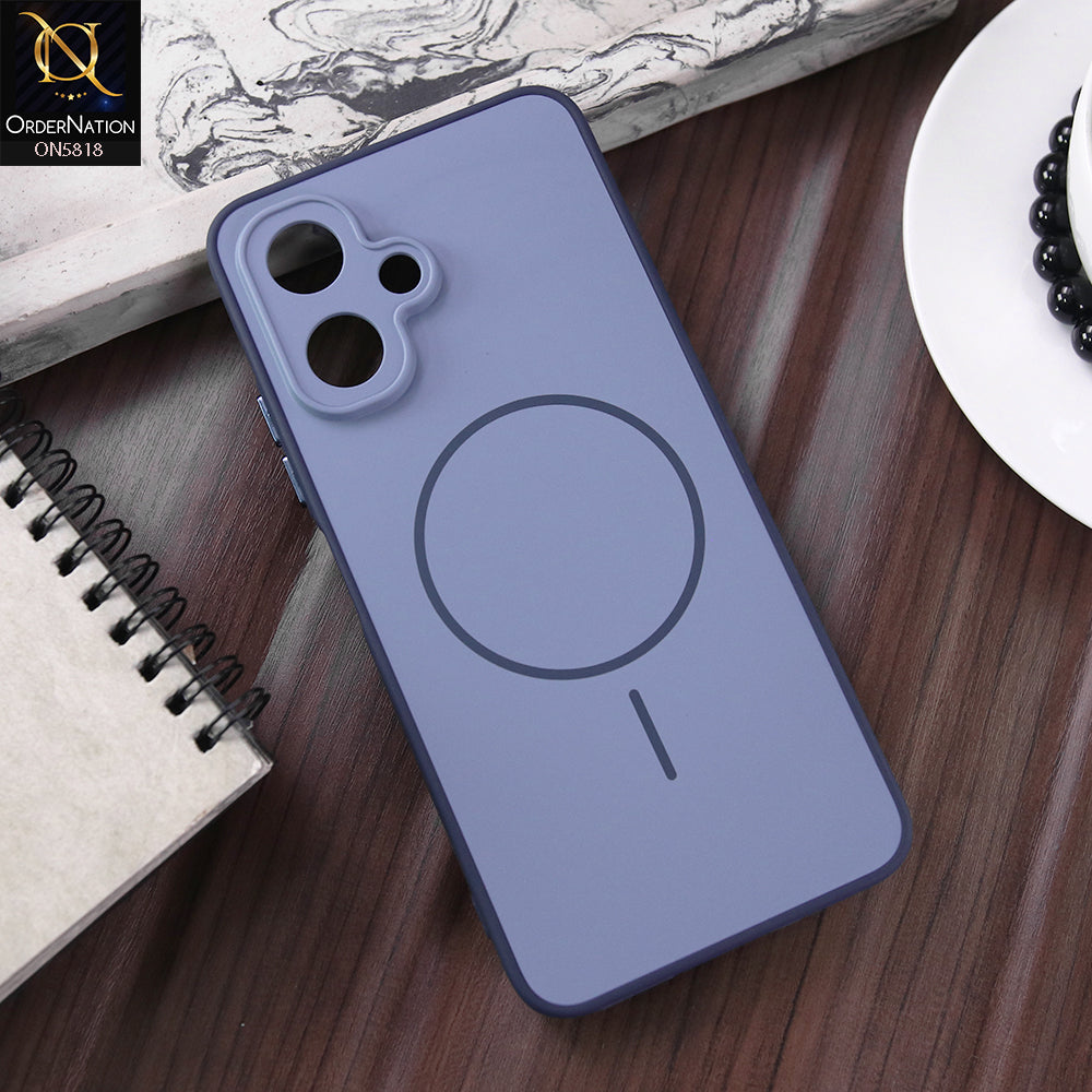Infinix Smart 10 Cover - Blue - New Premium Quality Silicone MagSafe Case Slim Protective Back Cover