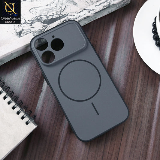 Tecno Spark 40 Cover - Black - New Premium Quality Silicone MagSafe Case Slim Protective Back Cover