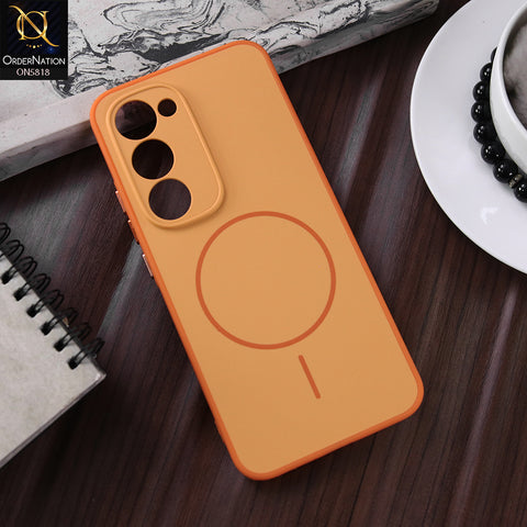 Tecno Spark 40 Pro Plus Cover - Orange - New Premium Quality Silicone MagSafe Case Slim Protective Back Cover