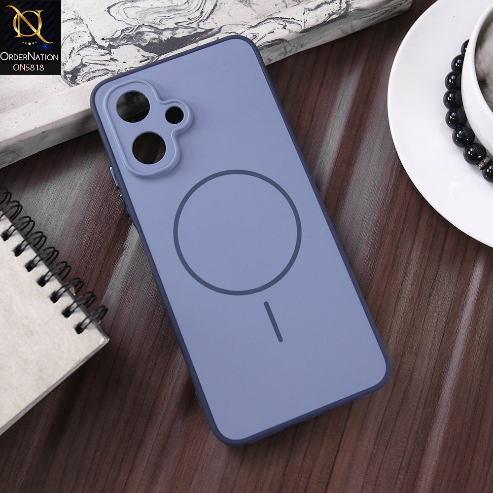 Tecno Spark Go 2 Cover - Blue - New Premium Quality Silicone MagSafe Case Slim Protective Back Cover