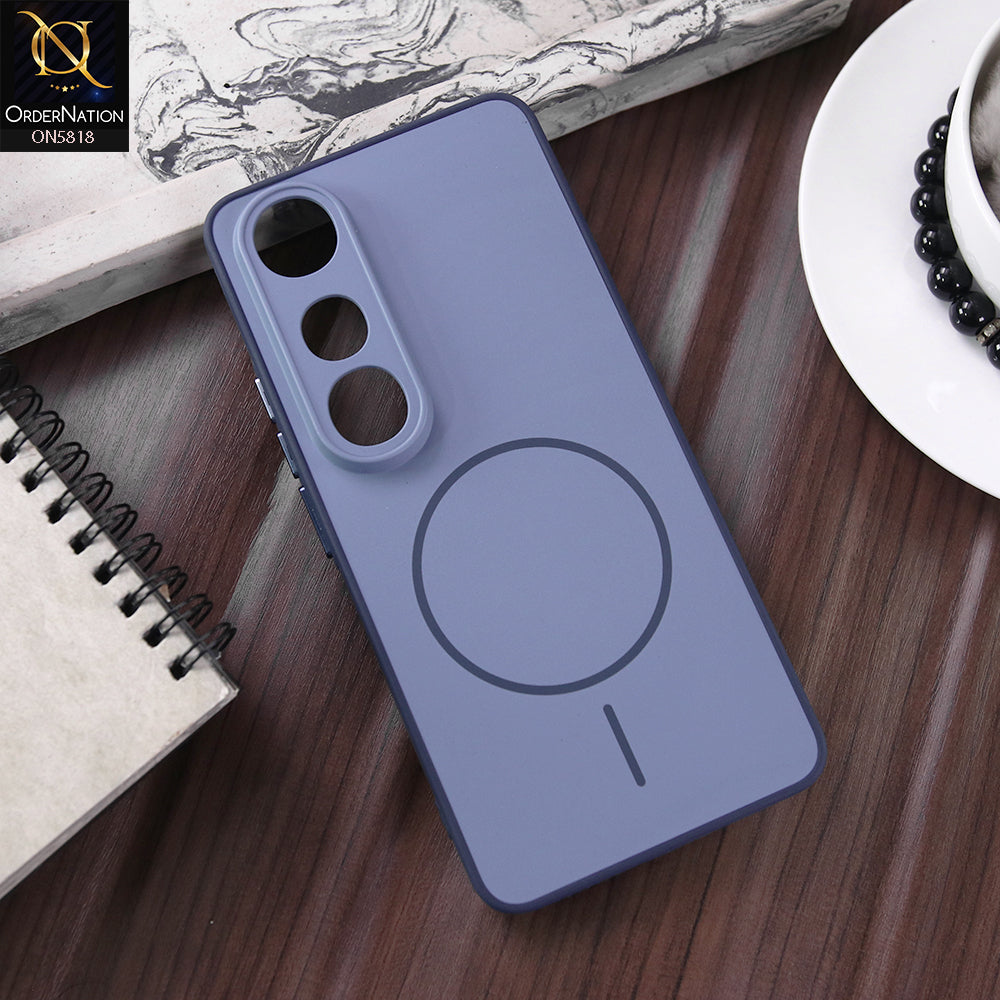 Vivo V50 Lite Cover - Blue - New Premium Quality Silicone MagSafe Case Slim Protective Back Cover
