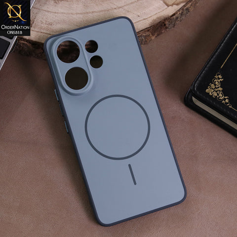 Vivo T4 Pro Cover - Blue -  New Premium Quality Silicone MagSafe Case Slim Protective Back Cover