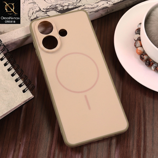 Vivo V60 Lite 4G Cover - Brown - New Premium Quality Silicone MagSafe Case Slim Protective Back Cover