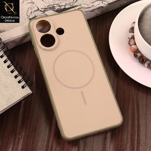 Vivo V60 Lite 4G Cover - Brown - New Premium Quality Silicone MagSafe Case Slim Protective Back Cover