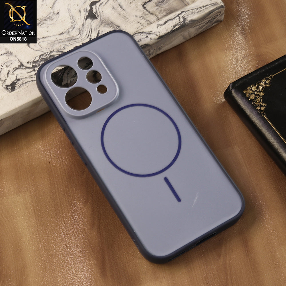 Vivo V70 Cover - Blue - New Premium Quality Silicone Magnetic Case Slim Protective Back Cover