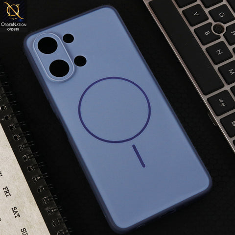 Vivo Y21 5G Cover  - Blue - New Premium Quality Silicone MagSafe Case Slim Protective Back Cover