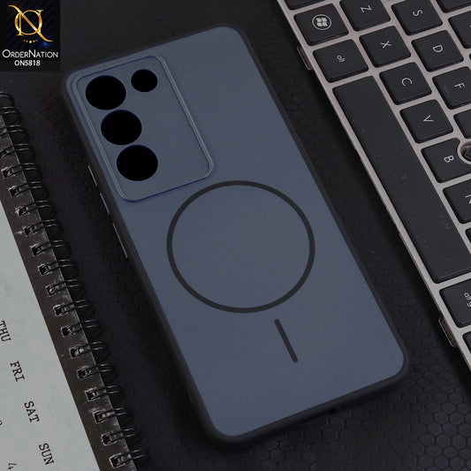 Vivo Y200e Cover - Black - New Premium Quality Silicone MagSafe Case Slim Protective Back Cover