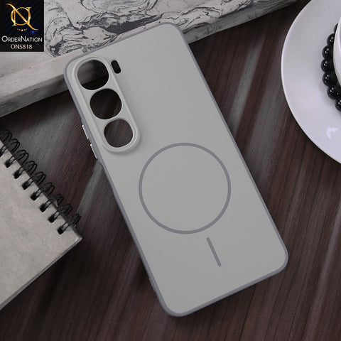 Vivo Y31 5G Cover - Silver - New Premium Quality Silicone MagSafe Case Slim Protective Back Cover