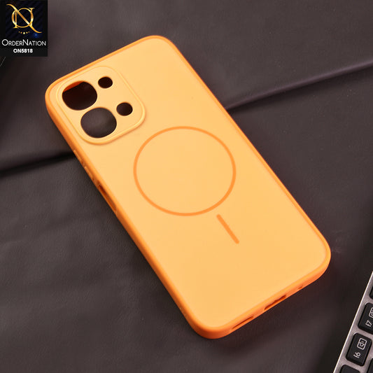 Vivo Y31d Cover -  Orange - New Premium Quality Silicone Case Slim Protective Back Cover