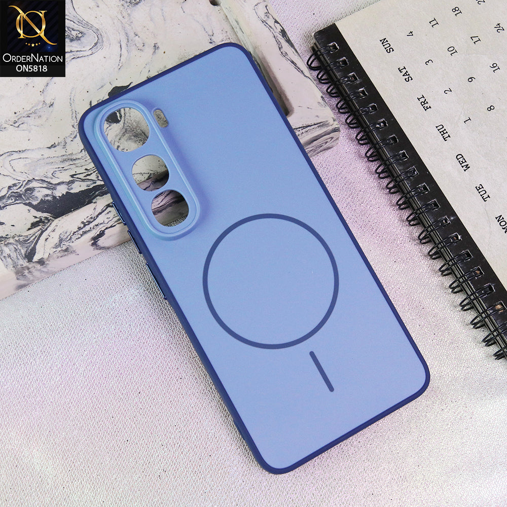 Vivo Y400 Cover - Blue - New Premium Quality Silicone MagSafe Case Slim Protective Back Cover