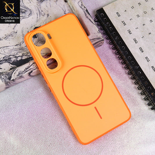 Vivo Y400 4G Cover - Orange - New Premium Quality Silicone MagSafe Case Slim Protective Back Cover