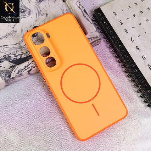 Vivo Y400 4G Cover - Orange - New Premium Quality Silicone MagSafe Case Slim Protective Back Cover