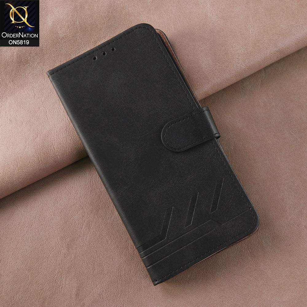 Samsung Galaxy A71 Cover - Black -  Way Out Excellence Quality Soft Tpu Leather Flip Book With Card Holding Slots