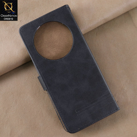 Xiaomi Poco C75 Cover - Blue -  Way Out Excellence Quality Soft Tpu Leather Flip Book With Card Holding Slots