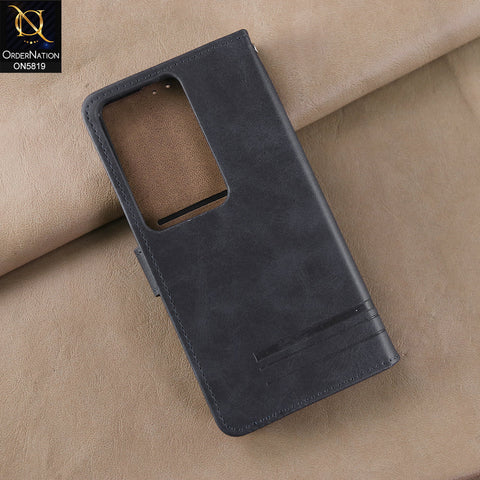 Oppo Reno 11F 5G Cover - Blue -  Way Out Excellence Quality Soft Tpu Leather Flip Book With Card Holding Slots
