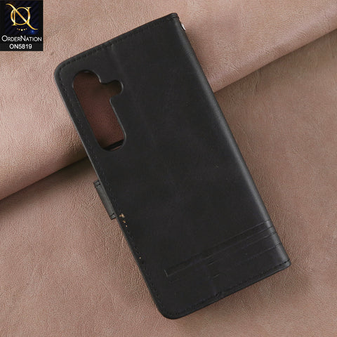 Samsung Galaxy S24 5G Cover - Black -  Way Out Excellence Quality Soft Tpu Leather Flip Book With Card Holding Slots