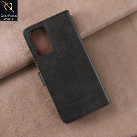 Samsung Galaxy A52s 5G Cover - Black -  Way Out Excellence Quality Soft Tpu Leather Flip Book With Card Holding Slots