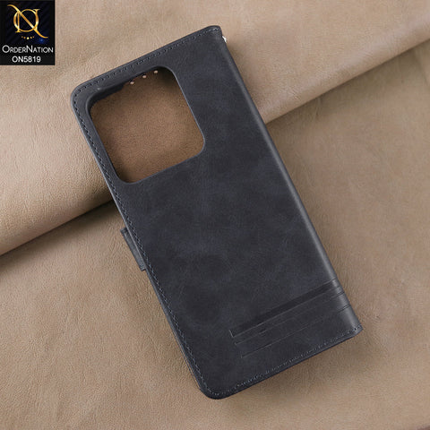 Tecno Pop 7 Pro Cover - Blue -  Way Out Excellence Quality Soft Tpu Leather Flip Book With Card Holding Slots