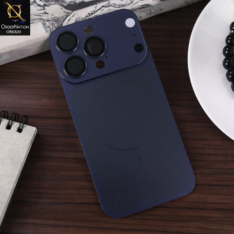 iPhone 14 Pro Converter - Blue -  Face Lift Matte Back with Camera Lens Protector for iPhone 14 Pro Convert to iPhone 17 Pro