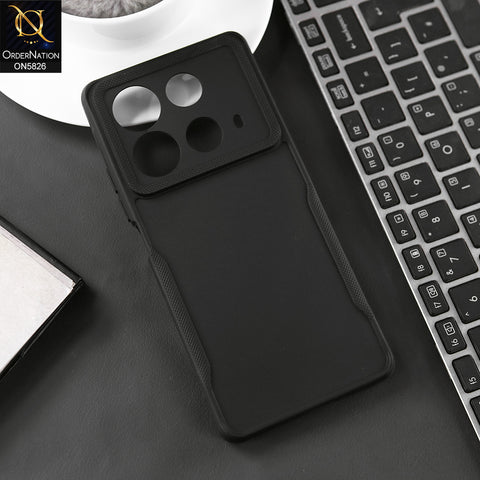 Infinix Note 40 Cover - Black - High Grade Quality Matte Sillica Soft Case With Additional Side Texture