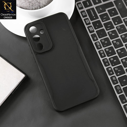 Samsung Galaxy A55 Cover - Black - High Grade Quality Matte Sillica Soft Case With Additional Side Texture