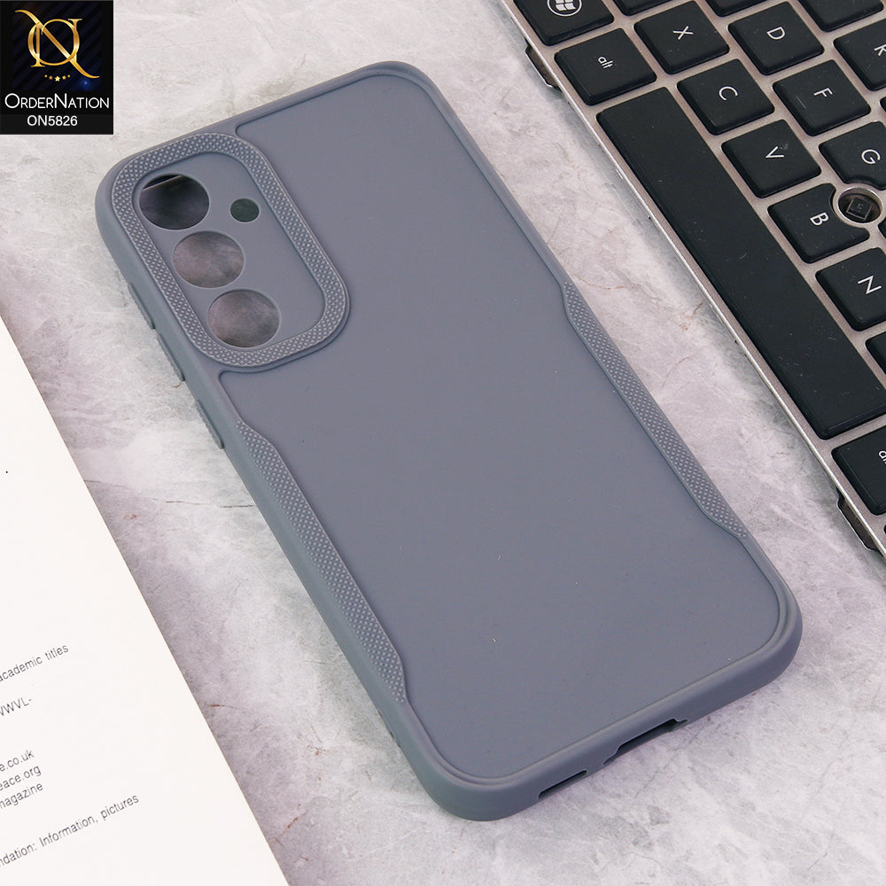 Samsung Galaxy S23 FE Cover - Gray - High Grade Quality Matte Sillica Soft Case With Additional Side Texture